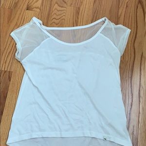 Abercrombie & Fitch XS T-shirt with mesh shoulders